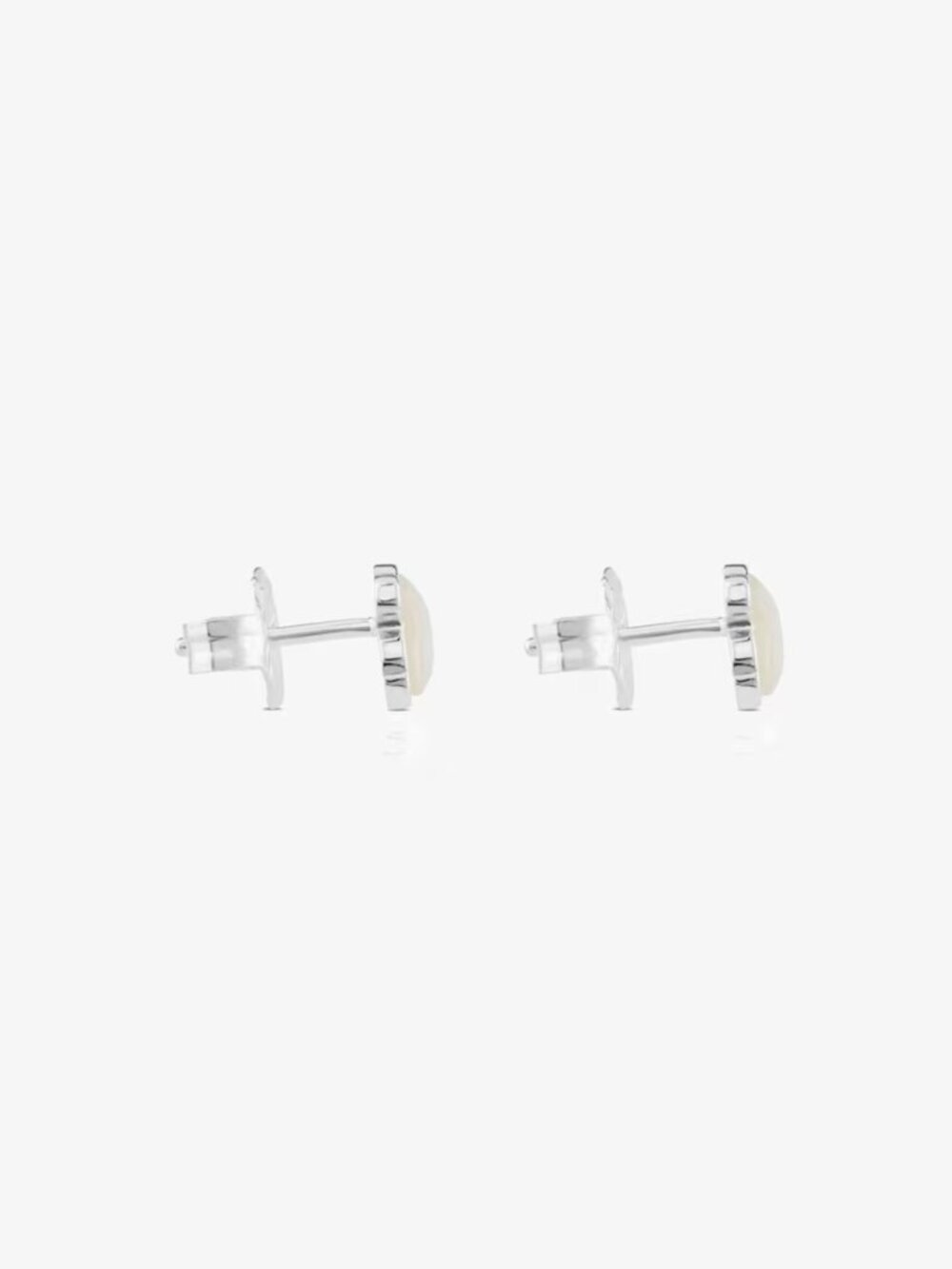 TOUS Icon Color Earrings – Sterling Silver & Mother of Pearl – 7mm - Picture 2 of 6